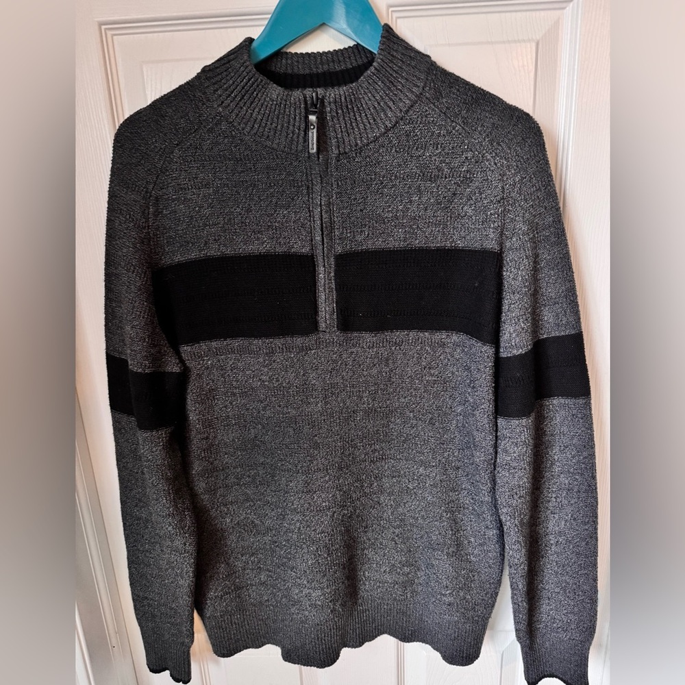 Mens Smartwool Ripple Ridge Stripe Half Zip Sweater Size Large Like NEW - Picture 5 of 12